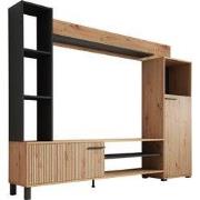 Meubella - Wandmeubel Ronald - Eiken - 208 cm