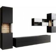 Meubella - Wandmeubel Asilento 2 - Mat zwart