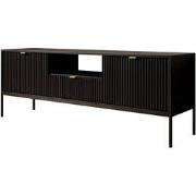 Meubella - TV-Meubel Navil - Zwart - 154 cm