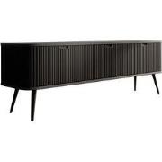 Meubella - TV-Meubel Zakari - Zwart - 168 cm