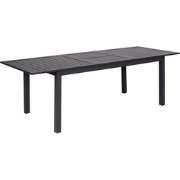 SKALOMA - Tuintafel - Donkergrijs - 180/240 x 90 cm - Aluminium