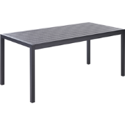 VERNIO  - Tuintafel - Zwart - 90 x 180 cm - Aluminium