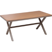 TIANO - Tuintafel - Taupe - Aluminium