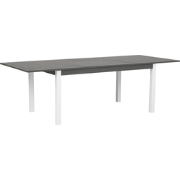 PANCOLE  - Tuintafel - Donkergrijs - 100 x 168/248 cm - Aluminium