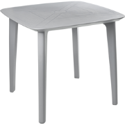 SORICO - Tuintafel - Lichtgrijs - Synthetisch materiaal