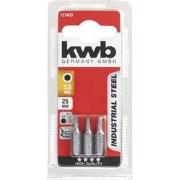 Schroefbit 25mm hex 3mm 3st