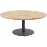 Taste Saba Low Diningtafel Teak Antracite dia. 160 cm
