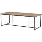 Quatro tafelframe Antracite met tafelblad Robusto Teak 220 x 95 cm