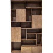 Wandkast Donkerbruin Hout - 120x40x200cm - Nala