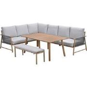 Garden Impressions Hannie lounge dining set 6-delig - light teak look