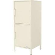 Archiefkast 40x101.5x40 cm crème Kantoorkast met 2 stalen deuren ML de...