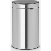 Touch Bin New afvalemmer, 40 liter, kunststof binnenemmer - Matt Steel
