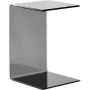 LOURDES - Bijzettafel - Zwart - Veiligheidsglas