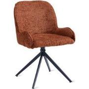 Eetkamerstoel Lily - Roest - 53 cm x 58 cm - Materiaal