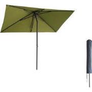 Kopu® Leon Parasol Hoogteverstelbaar 150x250cm met Hoes - Olijfgroen