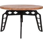 LABEL51 Salontafel Pebble - Rough - Mangohout - Rond - 80 cm