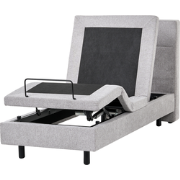 VICEROY - Eenpersoonsbed - Lichtgrijs - 90 x 200 cm - Polyester