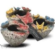 Villa Pottery  Butterfly Vlinder Nature Creme vaas - 11