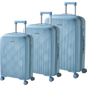 TONSAI - Set van 3 harde koffers - Blauw - Polypropyleen