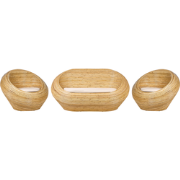 MAIORI - Loungeset 4-zits - Natuurlijk/Beige - Rotan