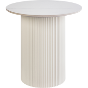 LEONA - Bijzettafel - Lichtbeige - Gesinterde steen