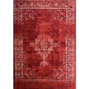 Istanbul Vintage - Laagpolig Vloerkleed - Retro Tapijt - Rood- 140x200...