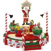 Kerstdorpminiatuur Santa's Peppermint Teacup Spinner 15x26x27 cm