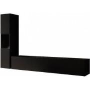 Meubella - Wandmeubel Bonzo - Mat Zwart
