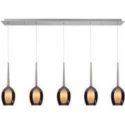 Highlight - Belle - Hanglamp - G9 - 110 x 12  x  170cm - Nikkel