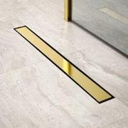 Douchegoot - 70cm - Goud - Tegelrooster - RVS - Met Flens