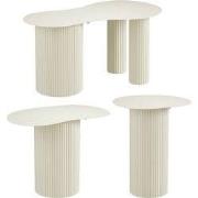 Mica Decorations Lux Bijzettafel - Set van 3 - Salontafels - Unieke Se...