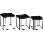 Mica Decorations Beth Bijzettafel – Set van 3 – Bijzettafels Woonkamer...