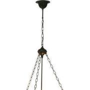 Lumilamp Snoerpendel Ketting Tiffany 100 cm Bruin IJzer
