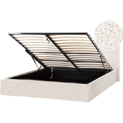 ORBEY - Bed met opbergruimte - Off-white - 140 x 200 cm - Bouclé