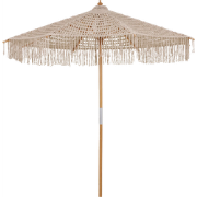 Malou gevlochten parasol beige - Ø 250 cm
