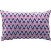 ALICE - kussenhoes 30x50 cm - zigzagpatroon - Baby Lavender - paars