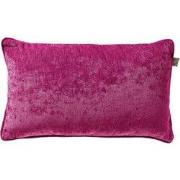 LEWY - kussenhoes 30x50 cm - glansvelours - Festival Fuchsia - roze