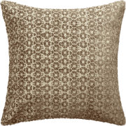 SHIVA - sierkussen 45x45 cm - bloemmotief - Cartouche - bruin