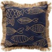 NEMO - kussenhoes 45x45 cm - gerecycled - jute franjes - Spellbound - ...