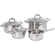 PRIMECOOK - 7-delige pannenset - Zilver - Roestvrijstaal