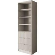 Meubella - Tavares - Boekenkast - Wit - 60x40x180 cm