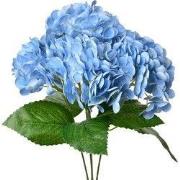 Clayre & Eef Kunstbloem Hortensia 45 cm Blauw Kunststof