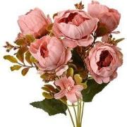 Clayre & Eef Kunstbloem 34 cm Roze Kunststof