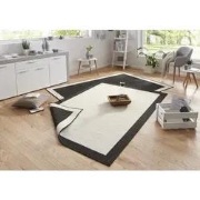 Binnen & Buiten Omkeerbaar vloerkleed - Panama Zwart/Crème - 80 X 250 ...