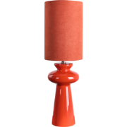 OTEROS - Tafellamp - Rood - Imitatiesuède
