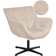 AUMA - Fauteuil - Beige - Polyester