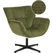 AUMA - Fauteuil - Groen - Polyester