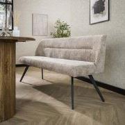 Eetkamerbank Chia Chenille Stof Rich Zand 188 cm