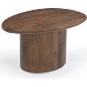 Salontafel Organisch Donkerbruin - 80cm - Nara