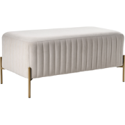 UTAH - Bankje - Off-white - Fluweel